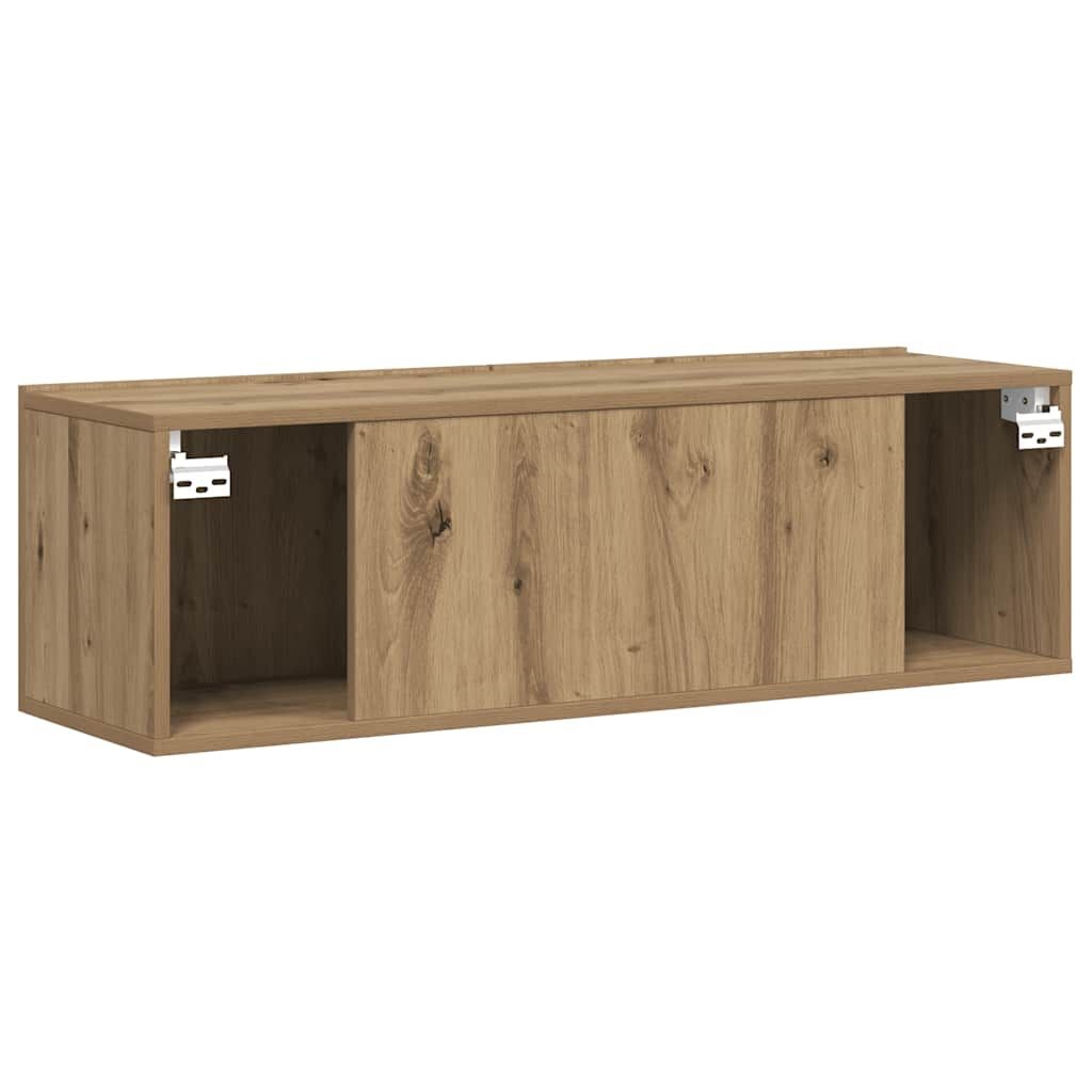 vidaXL Tv-wandmeubel 100x30x30 cm bewerkt hout artisanaal eikenkleurig