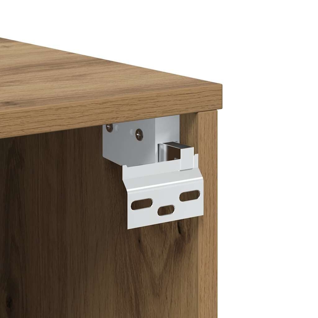 vidaXL Tv-wandmeubel 100x30x30 cm bewerkt hout artisanaal eikenkleurig