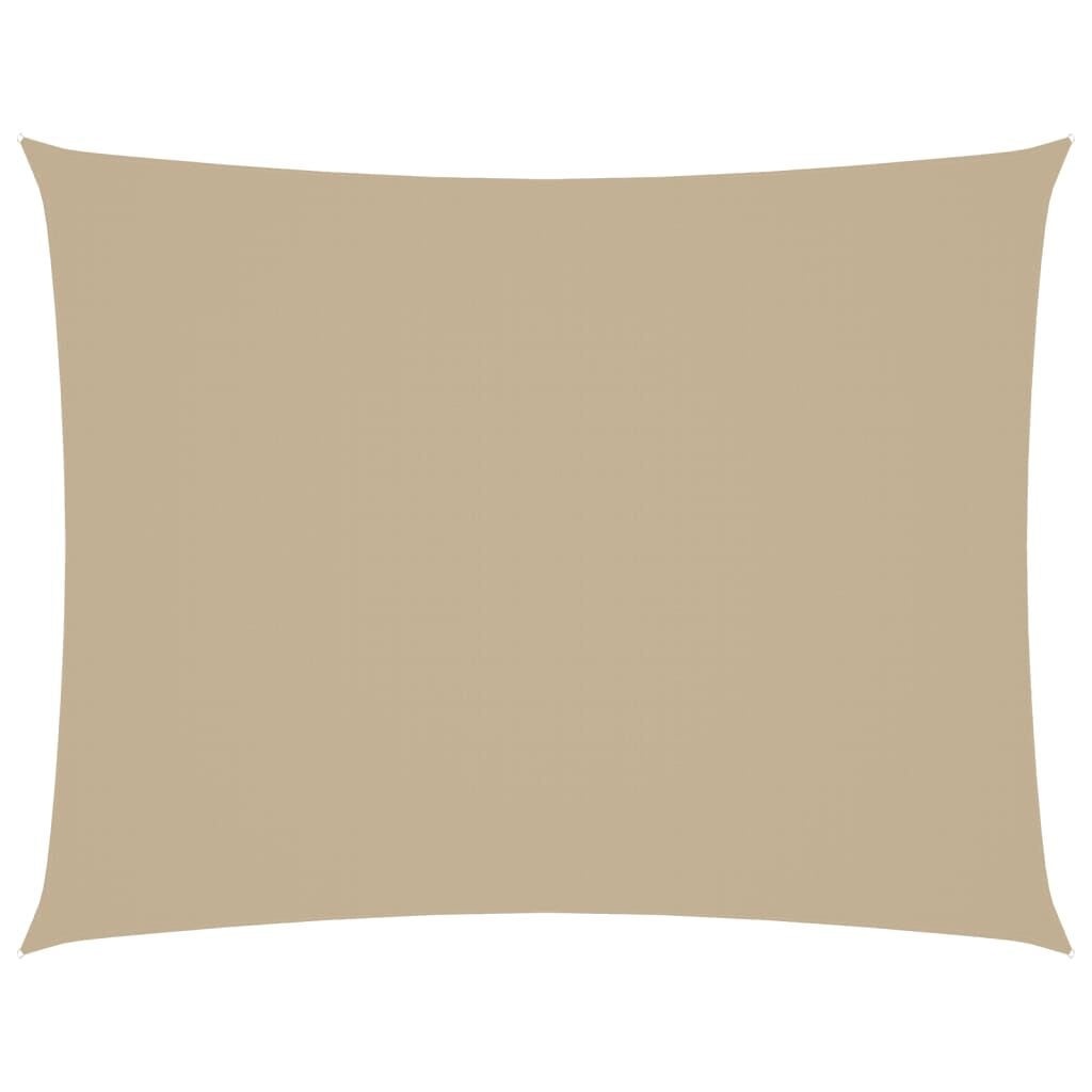 vidaXL Zonnescherm rechthoekig 3,5x5 m oxford stof beige