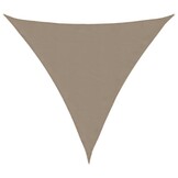 vidaXL Zonnescherm driehoekig 4x4x4 m oxford stof taupe