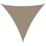 vidaXL Zonnescherm driehoekig 4x4x4 m oxford stof taupe