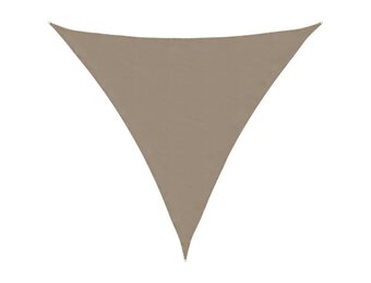 vidaXL Zonnescherm driehoekig 4x4x4 m oxford stof taupe