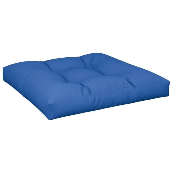 vidaXL Palletkussen 70x70x12 cm stof koningsblauw