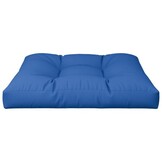 vidaXL Palletkussen 70x70x12 cm stof koningsblauw