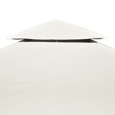 vidaXL Vervangend tentdoek prieel 310 g/m² 3x4 m crèmewit
