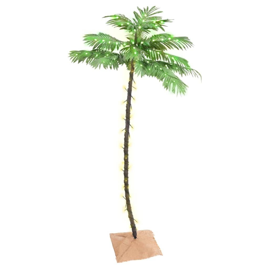 vidaXL Palmboom LED 96 LED's warmwit 180 cm
