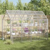 vidaXL Plantenafdekking met zeilringen 3x5 m PVC