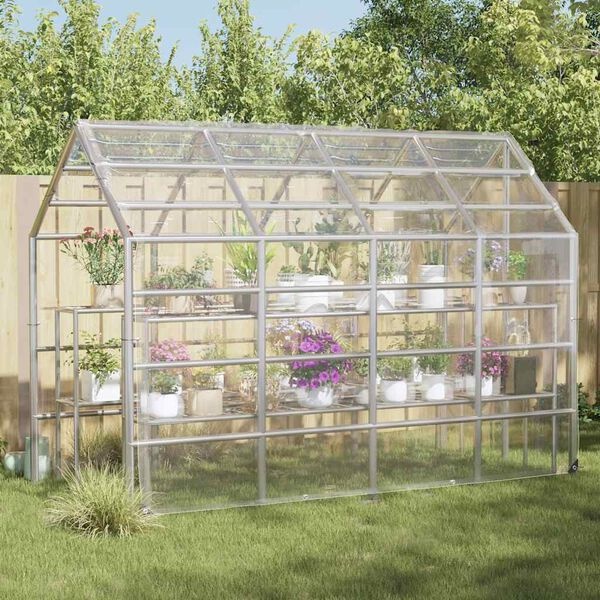 vidaXL Plantenafdekking met zeilringen 3x5 m PVC