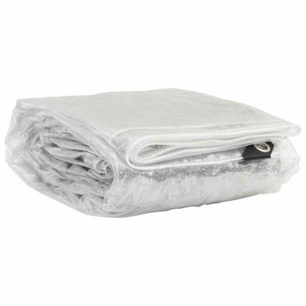 vidaXL Plantenafdekking met zeilringen 3x5 m PVC