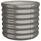 vidaXL Plantenbak 40x40x36 cm gegalvaniseerd staal grijs
