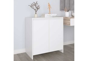 Dressoir Bewerkt Hout Wit 70x41x75 cm (63% Korting)