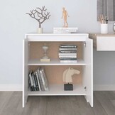Dressoir 70x41x75 cm Bewerkt Hout Wit - 59% Korting