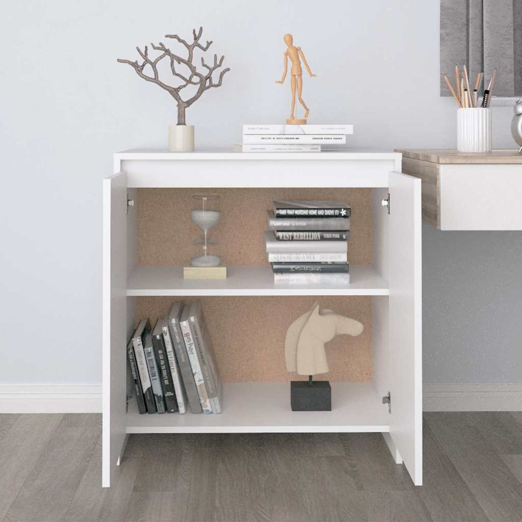 Dressoir 70x41x75 cm Bewerkt Hout Wit - 59% Korting