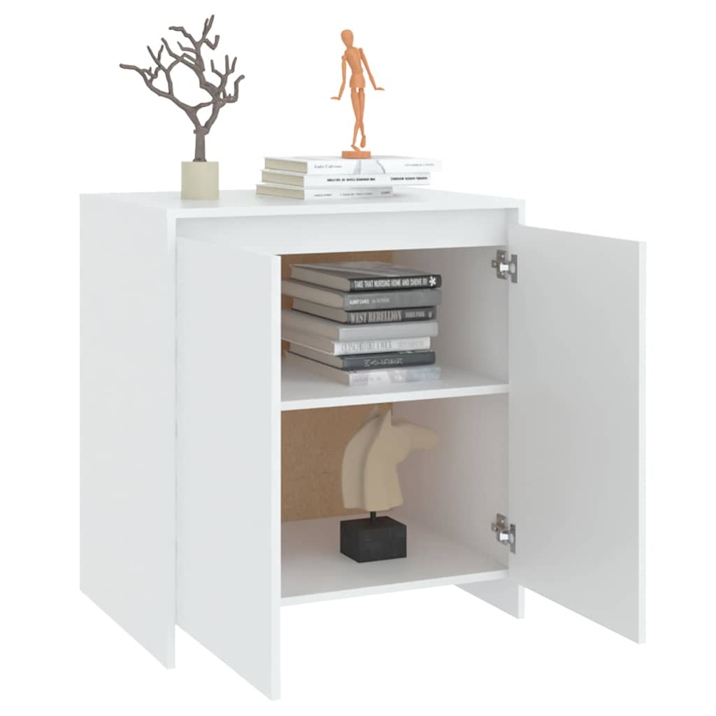 Dressoir 70x41x75 cm Bewerkt Hout Wit - 59% Korting