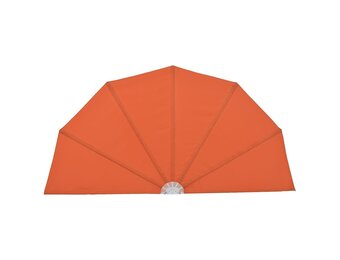 vidaXL Terrasscherm inklapbaar 200 cm terracottakleurig