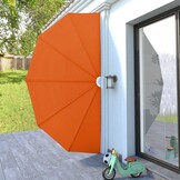vidaXL Terrasscherm inklapbaar 200 cm terracottakleurig