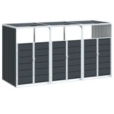 Containerberging Staal Antraciet voor 3 Bakken - 35% Korting