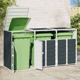 Containerberging Staal Antraciet voor 3 Bakken - 35% Korting