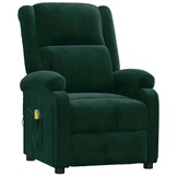 Massagestoel fluweel donkergroen - 35% korting