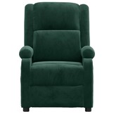 Massagestoel fluweel donkergroen - 35% korting