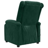 Massagestoel fluweel donkergroen - 35% korting