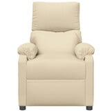 vidaXL Massagestoel Stof Crèmekleurig - 55% Korting