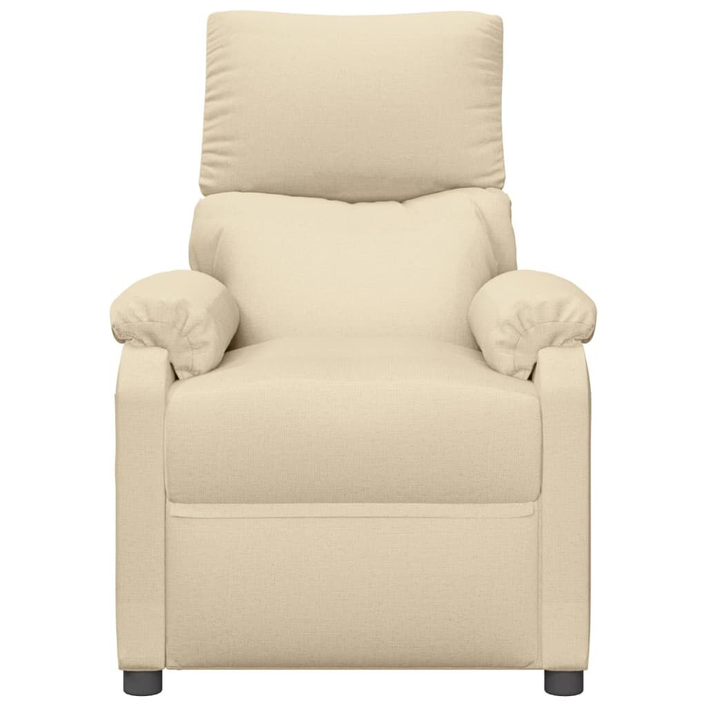 vidaXL Massagestoel Stof Crèmekleurig - 55% Korting