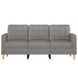 VidaXL 3-zitsbank Stof Taupe 180 cm - 35% Korting