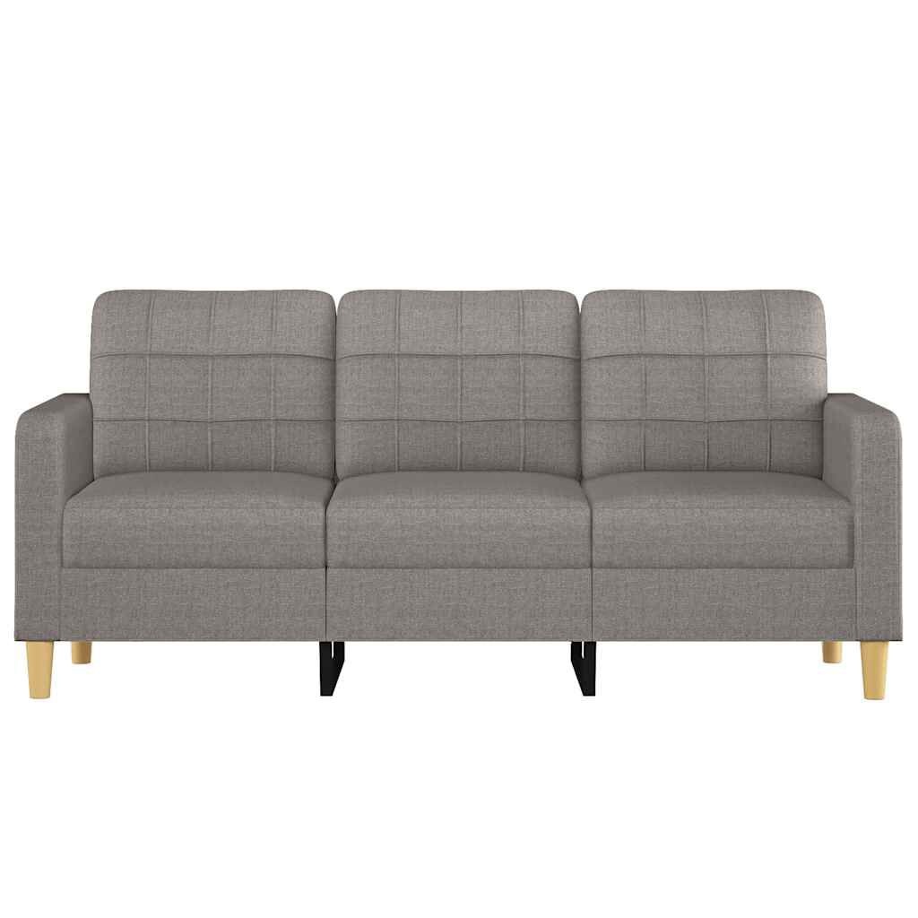 VidaXL 3-zitsbank Stof Taupe 180 cm - 35% Korting