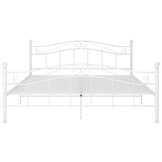 vidaXL Bedframe Metaal Wit 180x200 cm - 59% Korting