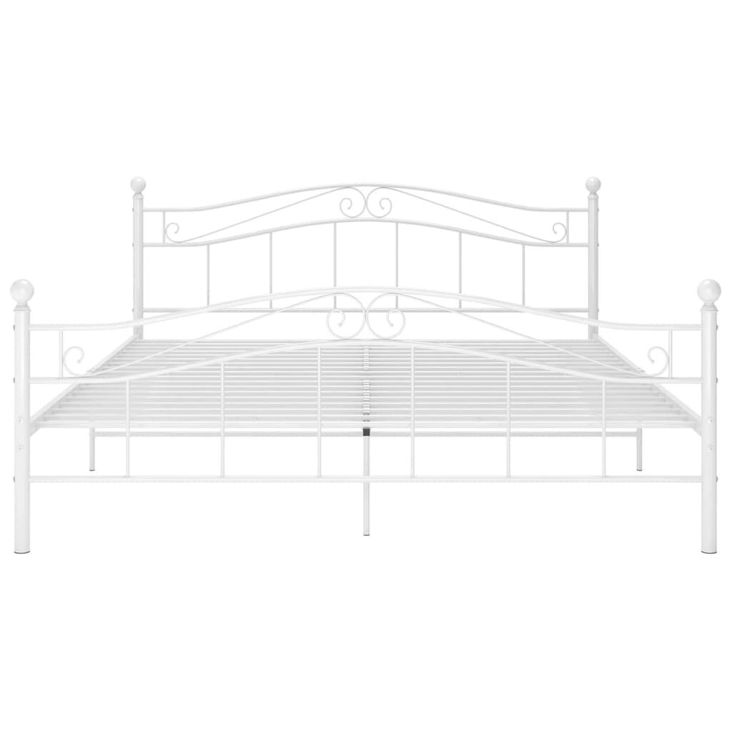 vidaXL Bedframe Metaal Wit 180x200 cm - 59% Korting