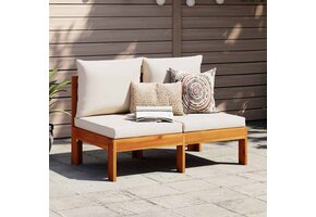 vidaXL Acacia Houten Tuinbank 2-zits met Kussens - 67% Korting