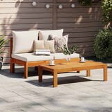 vidaXL Tuinbank 2-zits Massief Acaciahout met Kussens - 60% Korting