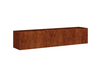 Plantenbak Staal 200x40x40 cm Roestig - 54% Korting