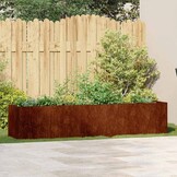 Plantenbak Staal 200x40x40 cm Roestig - 54% Korting