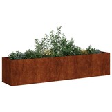 Plantenbak Staal 200x40x40 cm Roestig - 54% Korting