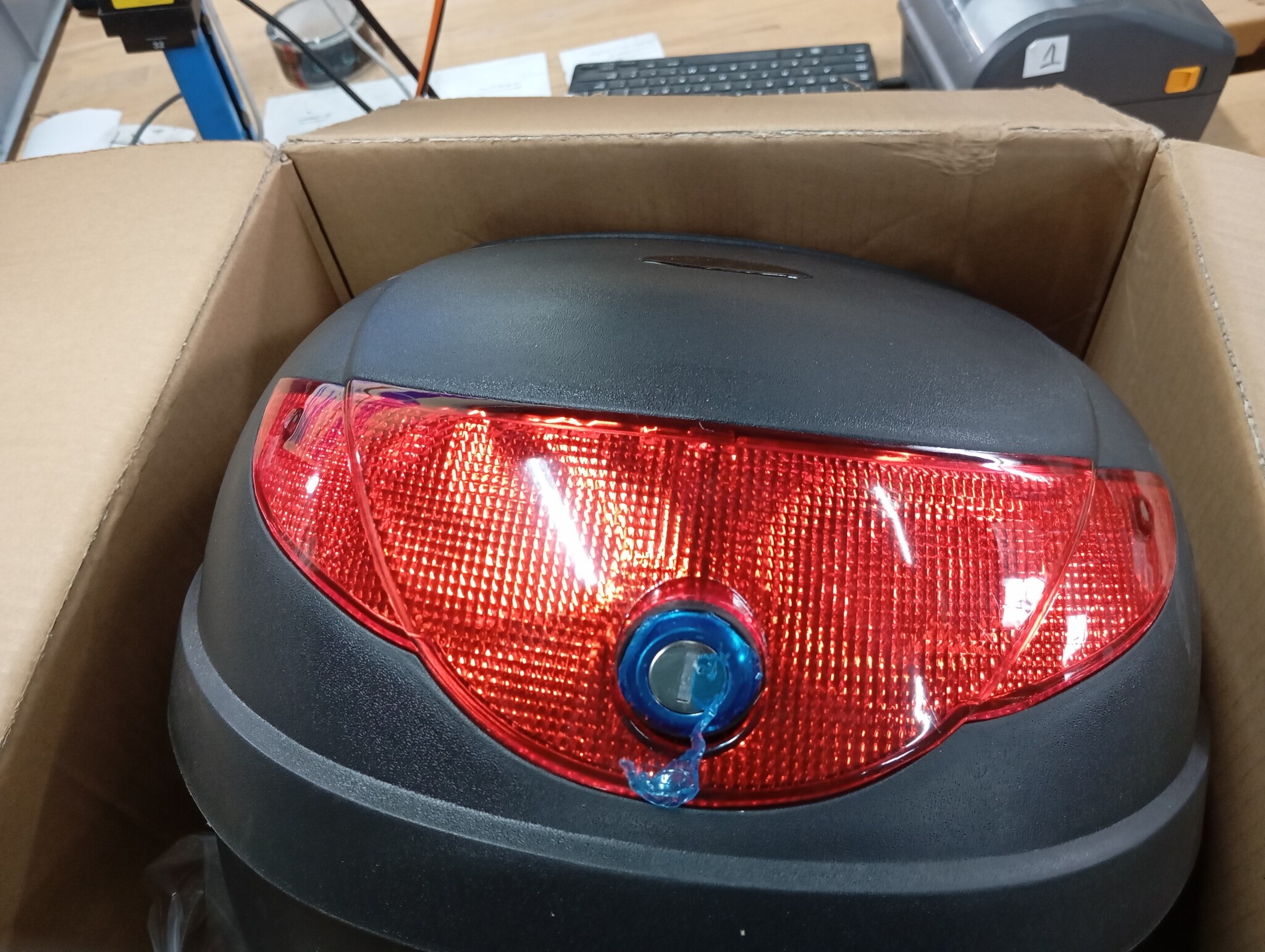 Motor Topkoffer 36L - Zwart, Ruim & Veilig (58% Korting)