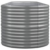Plantenbak Grijs Gep. Staal 368x80x68 cm - 35% Korting!