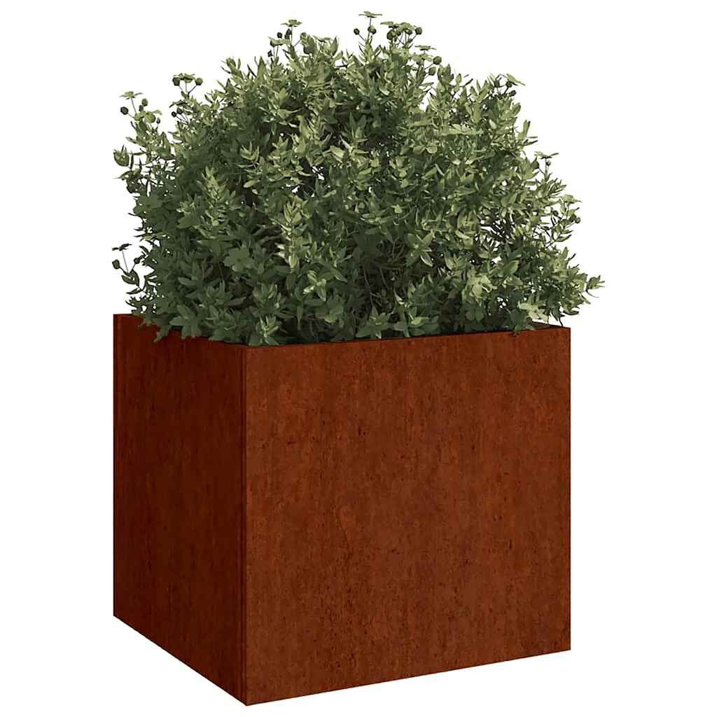 Plantenbakken Cortenstaal 49x47x46 cm (2 stuks) - 54% Korting