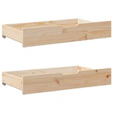VidaXL Bedlades 2 st. Massief Grenenhout 95x55x16 cm - 35% Korting!