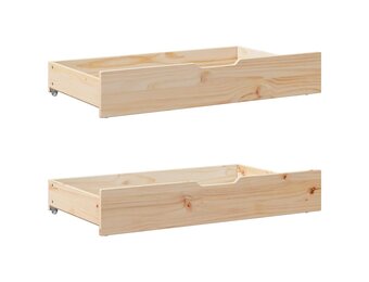 VidaXL Bedlades 2 st. Massief Grenenhout 95x55x16 cm - 35% Korting!