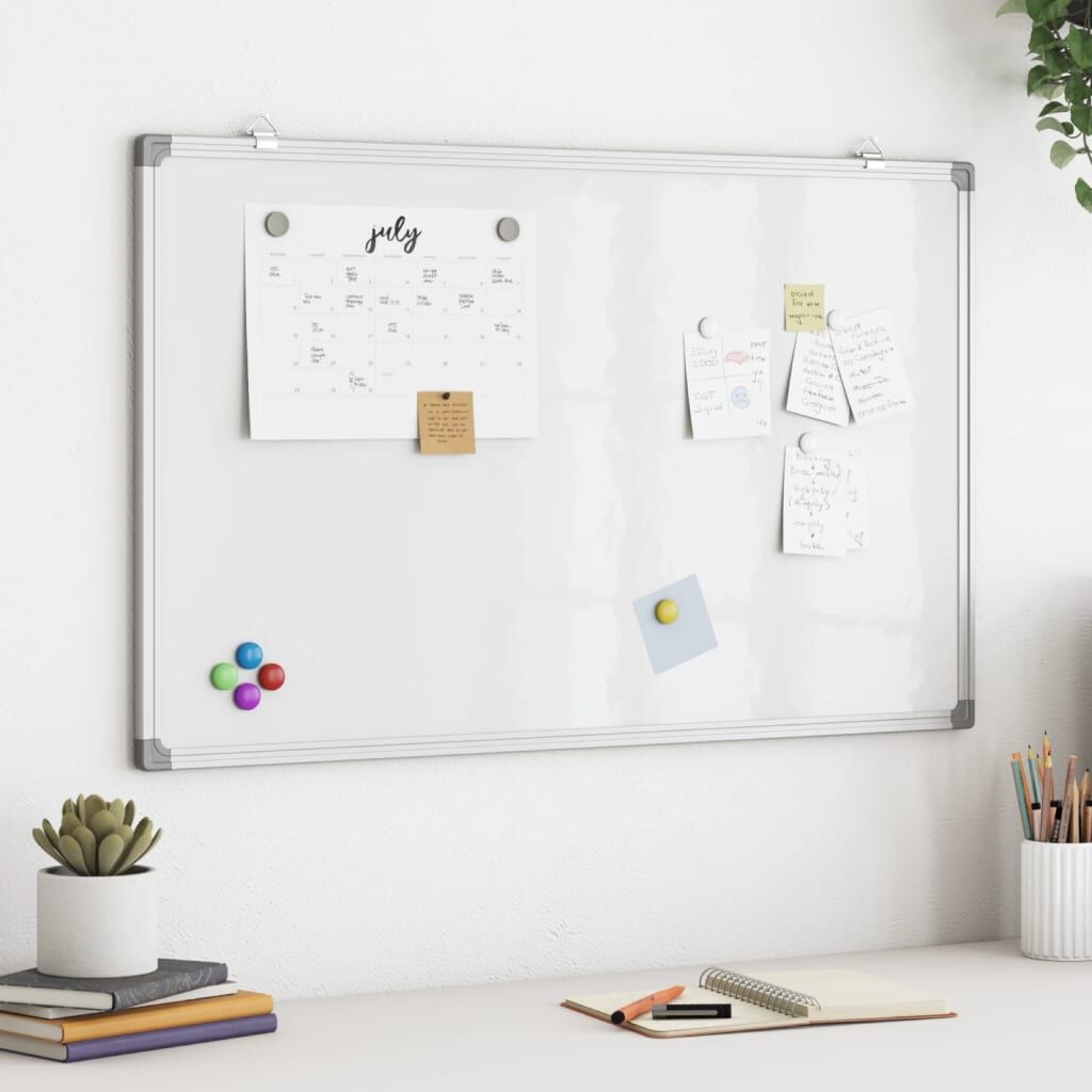 vidaXL Magnetisch Whiteboard 100x60 cm Aluminium - 53% Korting