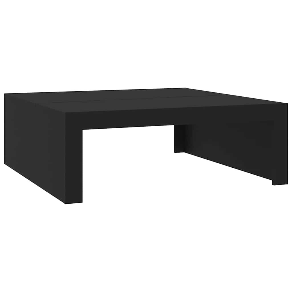 vidaXL Salontafel 100x100x35 cm Zwart Bewerkt Hout - 34% Korting