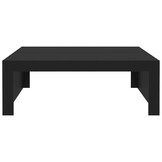 vidaXL Salontafel 100x100x35 cm Zwart Bewerkt Hout - 34% Korting