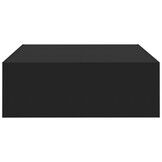 vidaXL Salontafel 100x100x35 cm Zwart Bewerkt Hout - 34% Korting