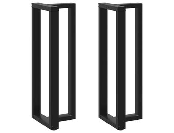 vidaXL Bartafelpoten 2 st T-vormig 40x35x110 cm Staal Zwart - 35% Korting