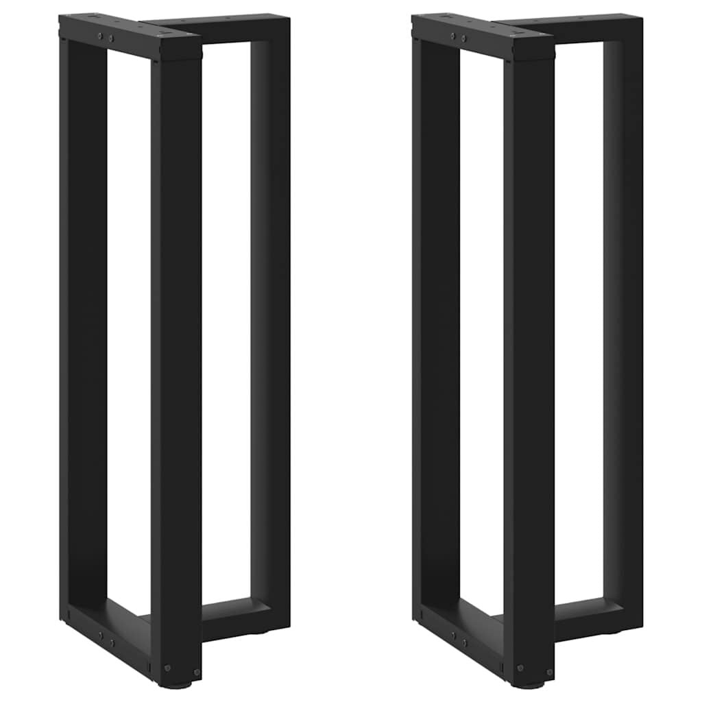 vidaXL Bartafelpoten 2 st T-vormig 40x35x110 cm Staal Zwart - 35% Korting