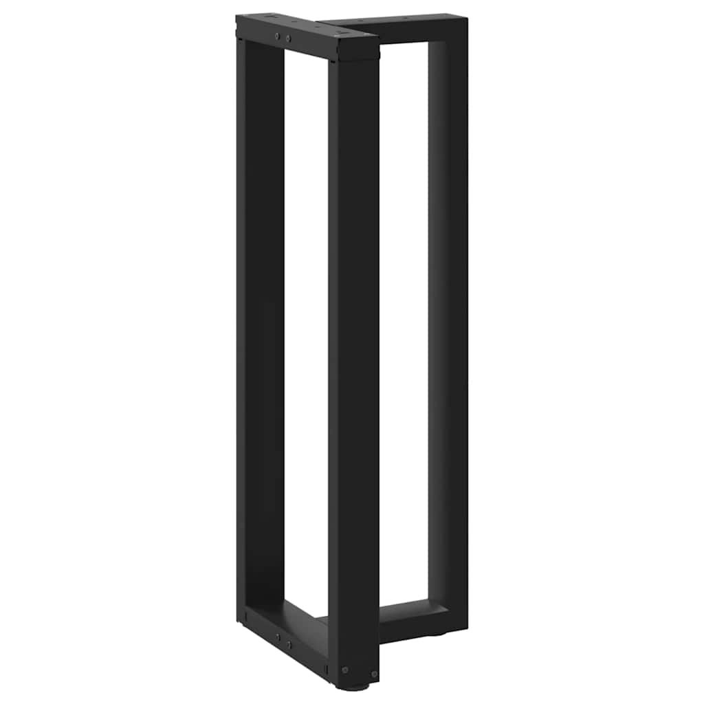 vidaXL Bartafelpoten 2 st T-vormig 40x35x110 cm Staal Zwart - 35% Korting