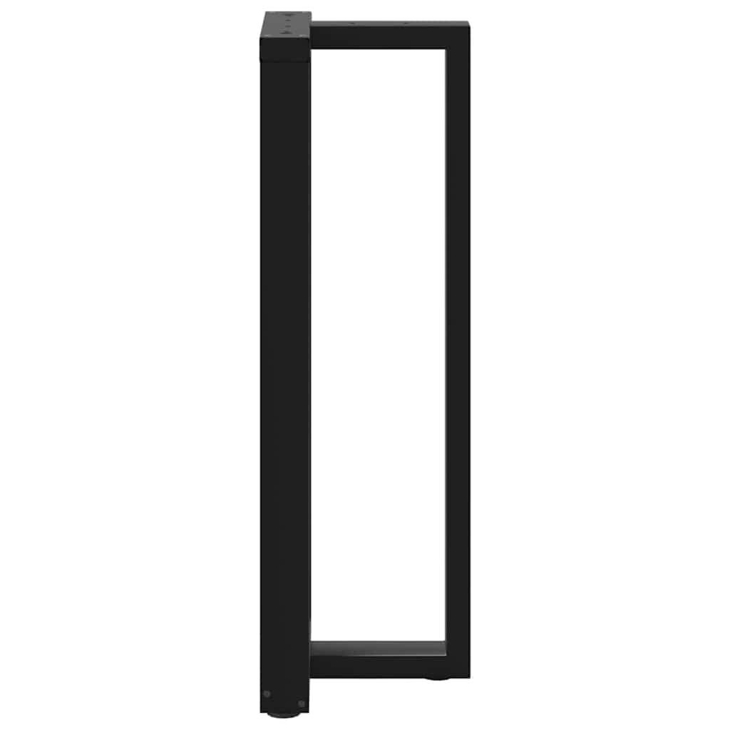 vidaXL Bartafelpoten 2 st T-vormig 40x35x110 cm Staal Zwart - 35% Korting