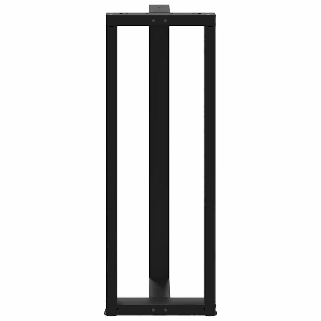 vidaXL Bartafelpoten 2 st T-vormig 40x35x110 cm Staal Zwart - 35% Korting